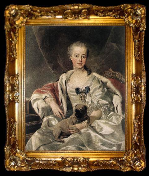 framed  LOO, Louis Michel van Portrait of Catherina Golitsyna s, ta009-2